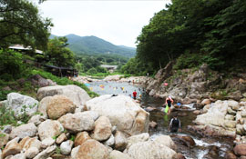 Donggok Valley, the Largest and Longest Valley on Baegunsan Mountain