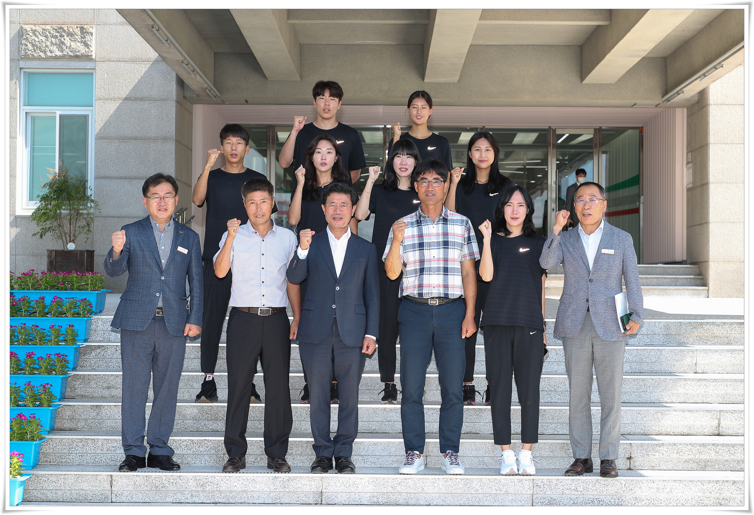 정인화 시장, 광양시 직장운동경기부(육상⋅볼링) 단원 격려 | 활동 사진 | 광양시장 정인화 : 열린시장실