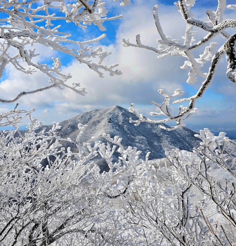 백운산 설경 (겨울, 등산, 산행, 100대 명산)