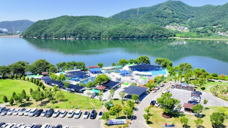 백운제 테마공원 물놀이터(봉강면, 물체험장, 어린이 물놀이장, 항공사진, 드론, 헬리캠)