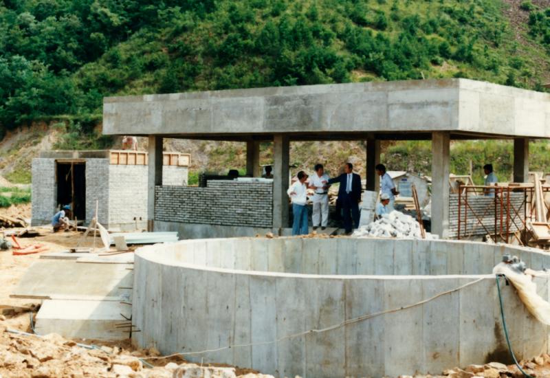 80년대 분뇨처리장 공사현장 시찰(광양군)