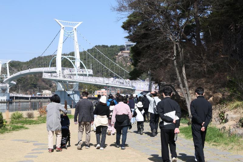 배알도 섬진강 힐링 걷기(자전거도로, 해오름육교, 별헤는다리, 태인동, 진월면, 봄) 