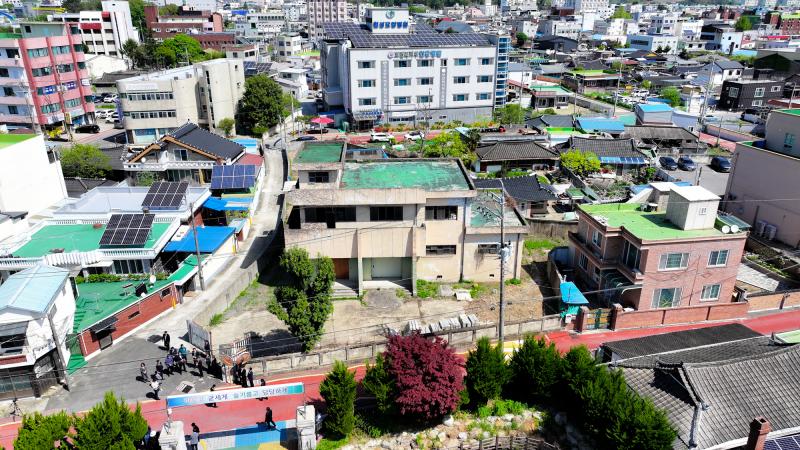 옛 전매청 건물 (광양읍 성북길, 헬리캠, 항공사진, 드론, 칠성리)