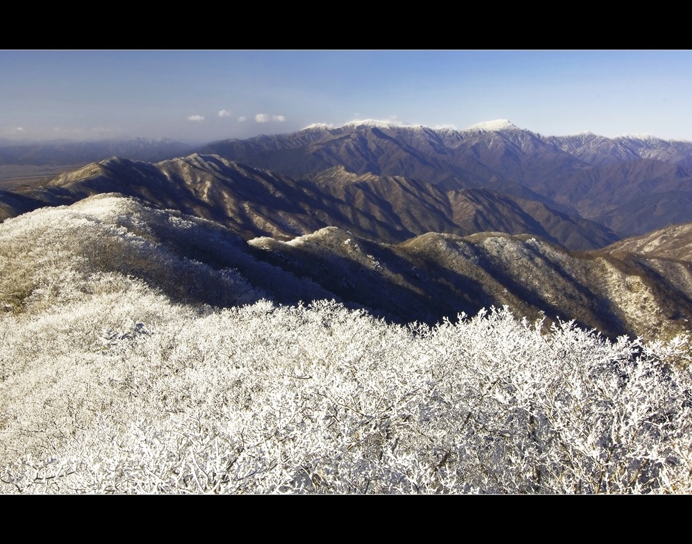 백운산 겨울 풍경사진[설경]