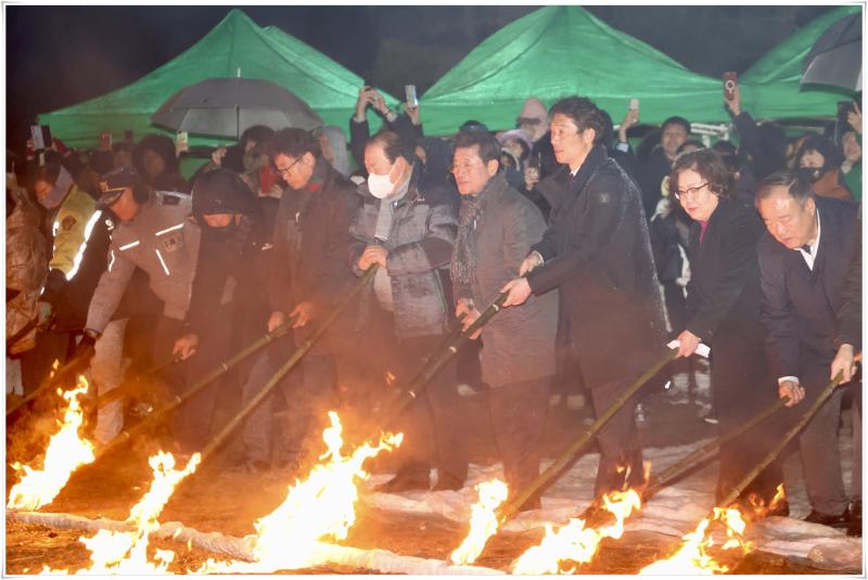 정인화 시장, 옥룡면 정월대보름 행사 참석