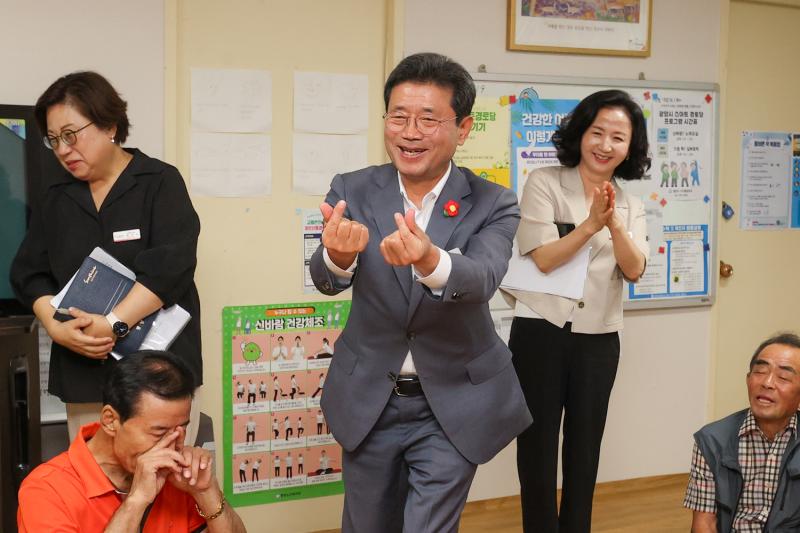정인화 시장, 골약동 경로당 현장 방문