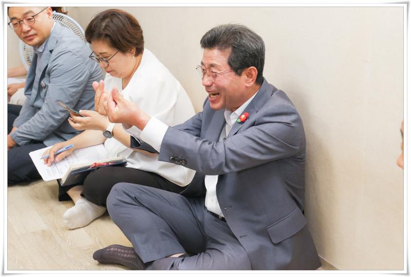 정인화 시장, 옥룡면 경로당 현장 방문