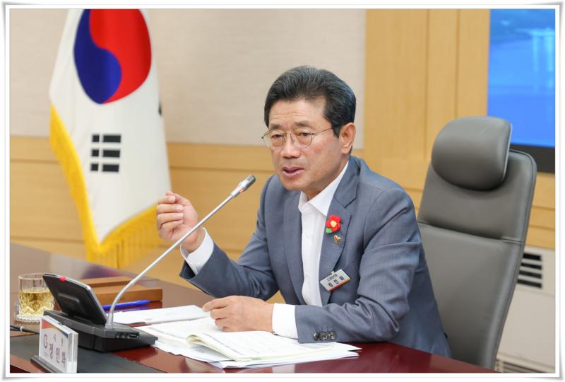 정인화 시장, 8월 읍면동장 회의 주재
