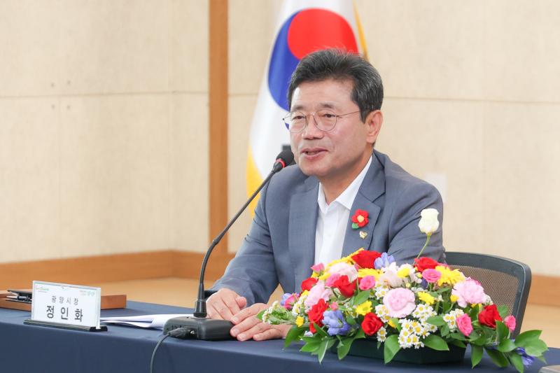 정인화 시장, 2025년 광영동 시정공감토크 주재