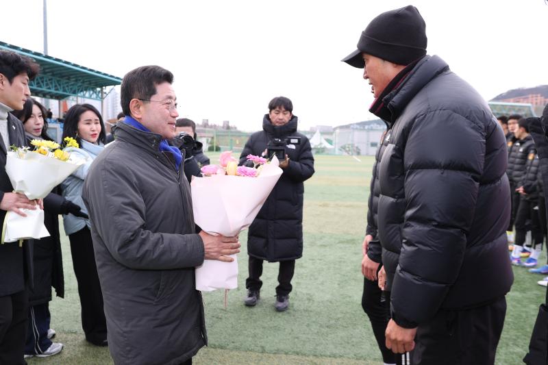 정인화 시장, 제27회 백운기 전국 고등학교 축구대회 개막식 참석