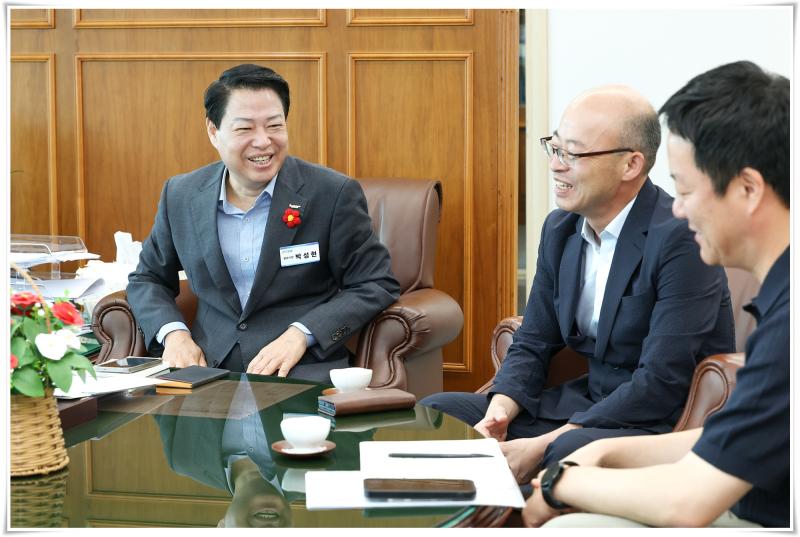 박성현 시장, 영산강유역환경청장 면담