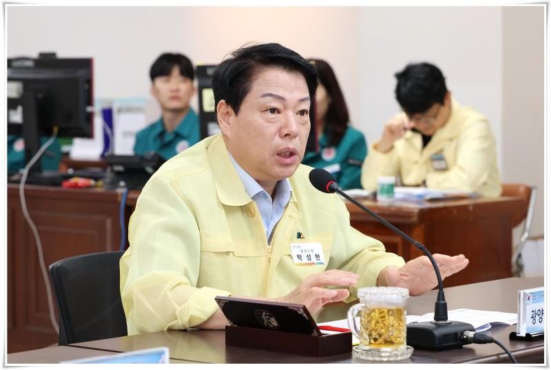 박성현 시장, 2026 을지연습 아침상황보고 및  전시주요현안과제 회의
