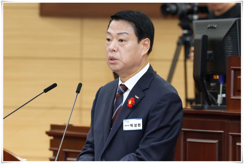박성현 시장, 제350회 광양시의회 제1차 정례회 제1차 본회의 참석