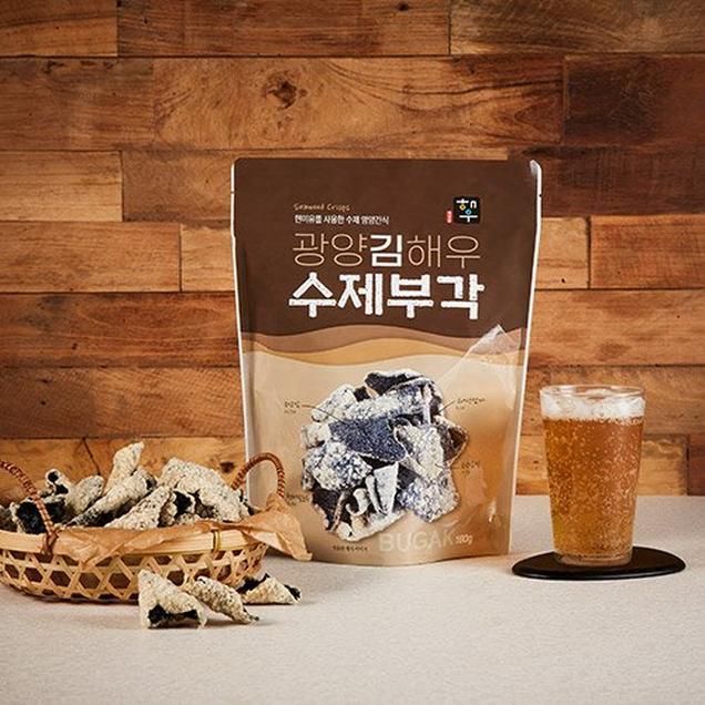 (해우)바삭하고 고소한 광양 김해우 수제부각 튀긴부각 180g *6