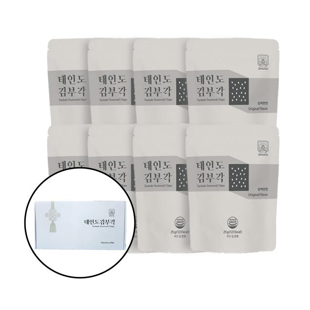 (태인도부각 협동조합) 태인도김부각 선물1호 (25g x 8개입)