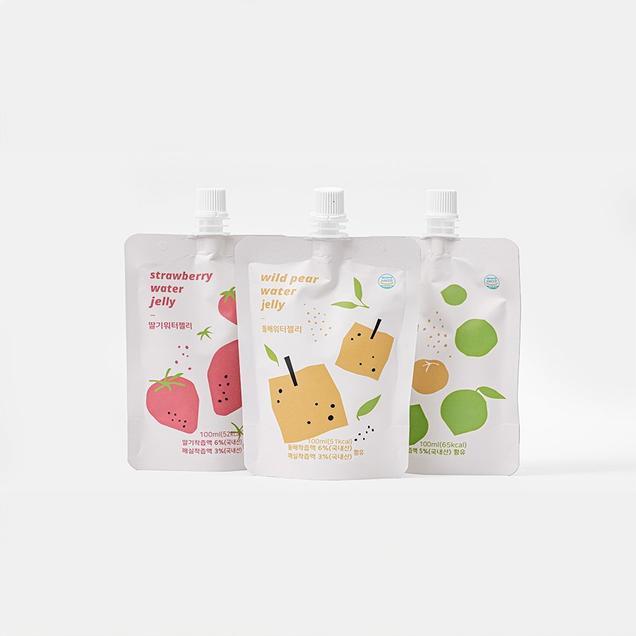 (참조은돌배)짜먹는젤리 맛있는 워터 과일 젤리 100ML 10개