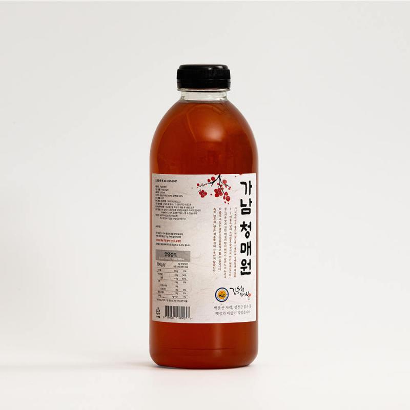가남 청매원 매실 원액 1L 매실장인 수제 매실액 1L, 2개 [원산지:국산(전라남도 광양시)]