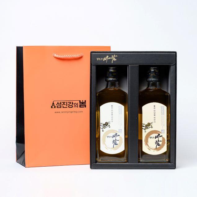 (섬진강의봄)섬진강바람 매실증류주 선물세트 2(오크40, 오크24)