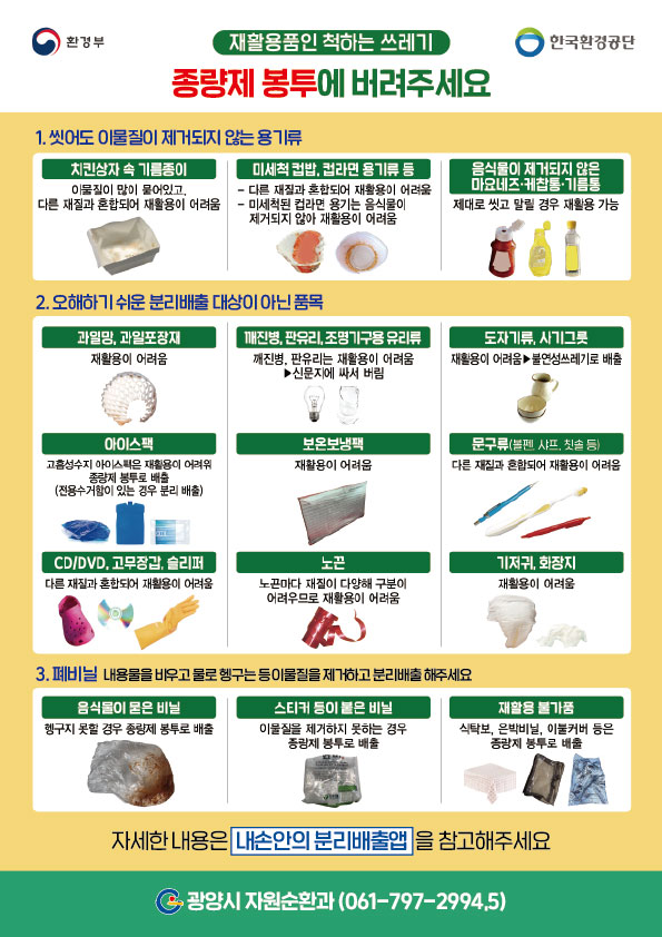 재활용품인 척하는 쓰레기