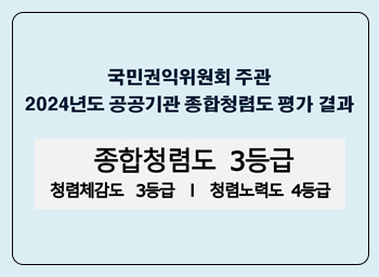 종합청렴도 3등급