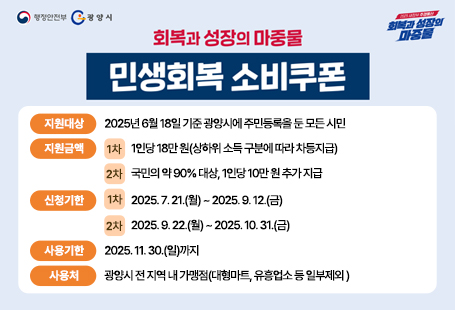 민생회복 소비쿠폰